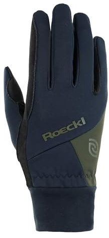 Roeckl Sports Reithandschuh Wilber, Outdoor Winter Handschuh, Schwarz/Grün 7