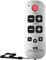 Remote Control for Seniors Universal Big Button TV Learning Remote Control for Elderly Seniors White Color