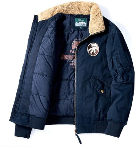 SRZYMJ Wintermantel Herren Dicker Übergangsmantel Wintermantel Parka Winter Übergangsjacke Leicht Freizeitjacke Sportlich Outdoorjacke Funktionsjacke Softshelljacke Sweatjacke Steppjacke Fleecejacke
