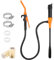 Pompa Trasferimento Liquido Pompa Multifunzione Alimentata a Batteria, Pompa Fino a 9 Litri (2,4 GPM) Al Minuto Pompa Portatile per Benzina, Diesel Acqua, Carburante (Arancione)