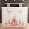 PETTI Artigiani Italiani - Copriforno Natalizio, Copriforno Cucina Natalizio, Copri Forno 40x50 cm, Copriforno Schiaccianoci Rosa, 100% Made in Itay