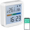 Luminea Home Control WiFi Thermometer: WLAN-Temperatur-und Luftfeuchtigkeitssensor, Datenlogger für 12 Monate (Thermometer Elesion, WLAN Alexa, Luftbefeuchter)