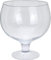 Large Clear Glass Vase Footed Centrepiece Decoration for Tall Flower Display Table Elegant Brandy Footed Design