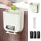 Jiayaus Cestino da Cucina Pieghevole da 10L, Pattumiera Sospesa con 3 Sacchetti, Cestino Raccolta Rifiuti da Parete per Cucina, Camper e Bagno(Bianco)