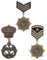 TPZORJX orden abzeichen,3 Stück 3 Stil abzeichen Legierung Stern Adler Medaille Brosche Krone Kreuz Revers Pin Abzeichen Hüte Schal Anzug Brosche Vintage Revers Clip Für Kostüm Dekoration