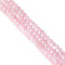 HOBBIESAY About 192Pcs Natural Rose Quartz Beads 4mm Round Faceted Gemstone Spacer Bead Small Pink Stone Loose Craft Beads for DIY Bracelets Earring Jewelry Making,Hole:0.8mm