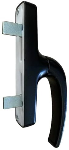 Maniglia cremonese per interno ante finestre infissi in alluminio (Nero)