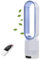 UOEONR Ventilador de torre 2 en 1, muy silencioso y purificador de aire, ventilador sin rotor, con control remoto, 8 velocidades, oscilación de 90 grados, temporizador, enfriador oscilante para