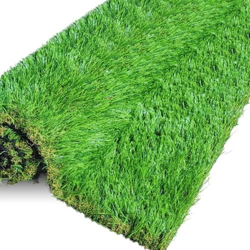 Artificial Grass 40mm & 30mm Pile High | Pet-Friendly Natural & Realistic High Density Fake Grass Turf for Garden, Balcony, Patio | UV-Resistant | Low Maintenance Lawn (30mm Height, 5m x 1m)