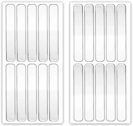20-Piece Silicone Door Silencers for Noise Reduction and Surface Protection