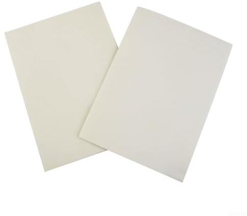 Jonikuper 2mm Ceramic Fiber Gasket for Stove Door Seal and Chimney Glass, 210mm x 145mm Heat Resistant Up to 1260°C, A5 Size Flue Pipe Sealing Material(2PCS)