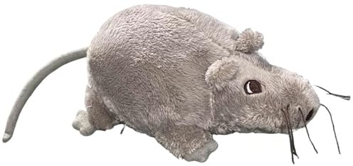 Rat Plush, Mouse Canopy, Mouse Game, Party Accessories, Fake Cat Indoor Play Accessories, Small Playful Animal Doll Decoration, Entertainment Gift for Kids and Adults, Pet Fun