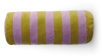 ESSENZA Nackenrolle Bell Pale Purple, 22x50 cm - 100% Baumwollsamt - Streifen