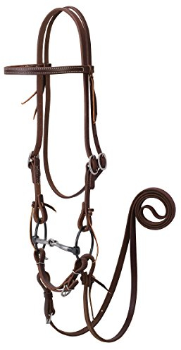 Weaver Leder 20–0365 Arbeiten Tack Trensenzaum mit Ring Trense Mund-Bit, Golden Chestnut