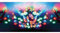 200 LED (16m) Premier Supabright LED Christmas Lights with Timer Multi Coloured
