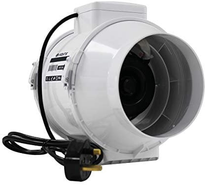 VENTS UK 150 mm 6 inch Powerful Intake Grow Room Tent Circulation Extractor Fan for Indoor Growing Grow Room Filter Ducting
