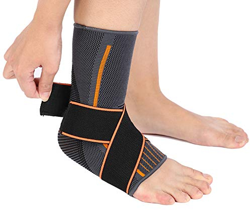 Bandage de cheville de sport bandage de pied actif, bandage de cheville de bandage de tendon d'Achille, support de cheville de bandage de pied Stabilisation de l'articulation de la cheville pour (L)