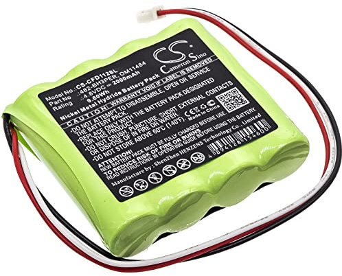 TCTK Akku 2000mAh Kompatibel mit [Chatillon] DFE2, DFS2, DFS2-R, DFX, DFX2, Force DFE, Force DFS, DFS-R, SPK-DF-112 Ersetzt 482-BH3PER, 552096, OM11484, SPK-DFX2-158