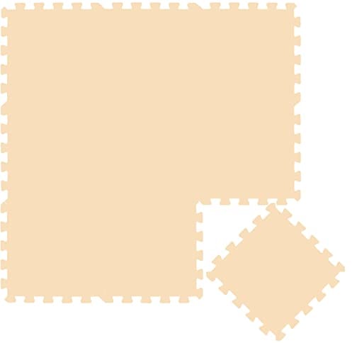 LittleTom 9 Teile Spielmatte Baby Puzzlematte ab Null - 30 x 30 cm Krabbelmatte Bodenmatte Kinder - Puzzle Teppich Kinderzimmer Matte - Outdoor Bodenschutzmatte Spielteppich - EVA Schaumstoff Isomatte