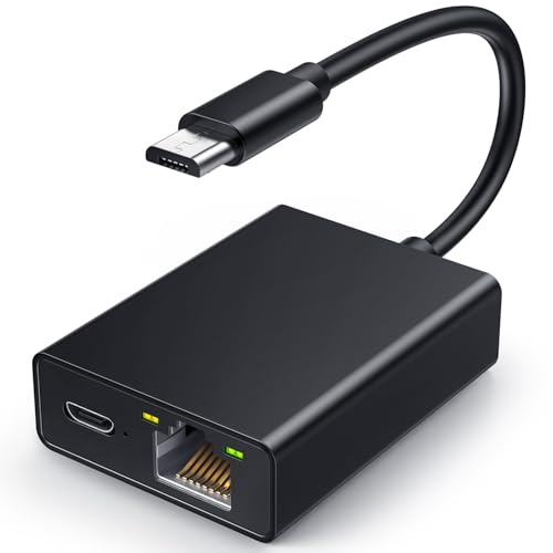 OLKIEQZ Ethernet Adapter for Fire TV Stick, Electop Micro USB to RJ45 Ethernet Network Adapter Compatible with 4K Fire Stick,Chromeca