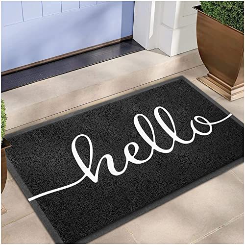 KAZOLEN Fußmatte Willkommen,45x75 cm, Waschmaschinen geeignet & rutschfest Fussmatte für außen & innen Fußabtreter für Haustür, Garten & als Geschenkidee