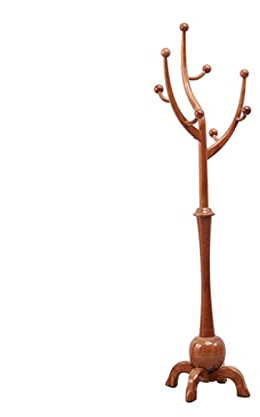 TOMYEUS Porte Manteau sur Pieds Bois Étagère en Forme d'arbre à Plafond. Portemanteaux pour entrée