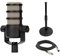 Rode PodMic Microphone dynamique de podcast avec support de micro Gator GFW-MIC-0501, câble XLR et chiffon de polissage StreamEye