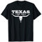 Vintage Texas Distressed Est. 1845 Longhorn Bull T-Shirt