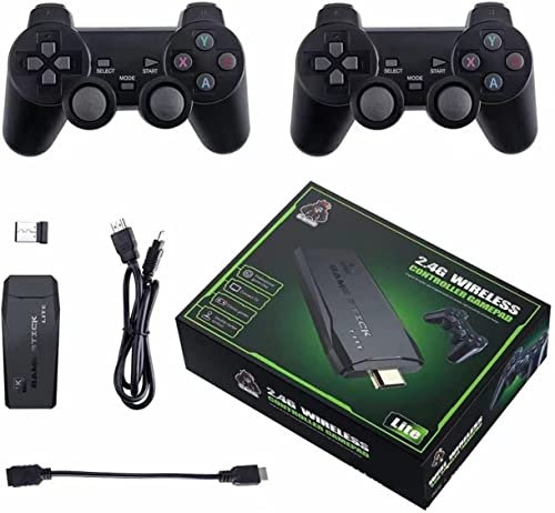 AMITVA Wireless HDMI High-Definition Game Console,Built-In 3500+ Games with Hidden USB Flash Drive Design,Plug And Play Video Game Stick, Children