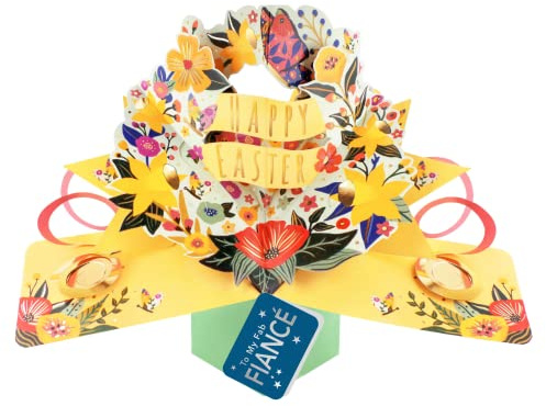Pop Up Easter Card To My Fab Fiance Spring Celebration 3D Pop Up Cards POP009EF25