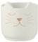 J-Line Blumentopf Katze - Zement - Weiß/Gold - Large