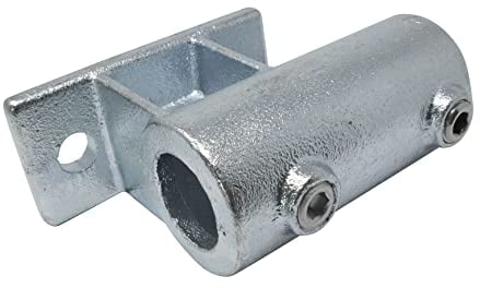 SO-TOOLS® Temperguss Wandhalter für 33,7 mm Rohr Senkrechter Wandhalter für 33,7 mm Rohr mit Befestigungsplatte Rohrverbinder