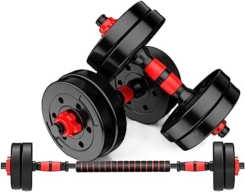 Hanteln 1 Paar Fitnessgeräte, Verstellbare Langhantel, Hantel, Kunststofftasche Mit Doppeltem Verwendungszweck, Verstellbares Arm-Trainingsgerät Kurzhanteln (Color : 15kg(7.5kg*2))