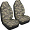 Poceacles Camouflage Print Front Herren Auto Sitzschoner 2 Stück Set Weiche Abdeckung Auto Sitzbezug Kissen für die meisten Auto SUV LKW Vans, waschbar