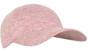 Mountain Warehouse Melange Womens Baseball Cap - Lightweight & Stylish Cotton Twill Head Gear with Adjustable Head Strap - for Spring Summer, Tennis & Outdoors Dark Pink One Size