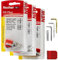 Fischer Tasselli SX Plus 4 G con Gancio Appendi Quadri, 30 Pz, Silver + Bianco + Gold, Installazione Pulita su Muro per Cornici Pesanti