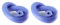 Acan Tradineur Lot de 2 bouées flottantes en mousse pour piscine, spaghetti en mousse, 6,5 x 150 cm, violet