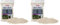 Amtra Cuarzo Blanco Marfil Arena de Acuario de Cuarzo Blanco Fino, Para Agua Dulce o Salada, Granos de 1-3 mm, Cantidad 2 kg (Paquete de 2)