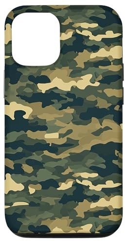 Camouflage-Muster, Grün / Braun Hülle für iPhone 12/12 Pro