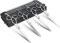 JASON Profi Hundeschere Set - 6 in 1 Hundeschere Set, Gerade/Gebogene/Chunker Schere und Kamm für Hund Katze Haustier mit Verstellbarer Schraube，Silver