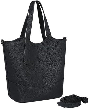 Iswee Damen-Schulterhandtaschen aus echtem Leder, Designer-Hobo-Crossbody-Tasche mit Tragegriff oben, Ir025-schwarz