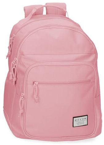 Movom Always on The Move Mochila Escolar Doble Compartimento Rosa 32x42x15 cms Poliéster 21,12L