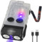 BORUIT V20 Small Powerful EDC Torch 1000LM USB C Rechargeable 365nm UV Keychain Torch 180°Head Swivels, Two-Way Clip, Magnet, with Multi-Color COB Light-13 Mode(White UV Edition)