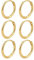 Mochity 3-7 Paare Ohrringe Gold für Damen Herren, 316L Edelstahl Creolen Silber, Ohrringe 14K Vergoldeter, Hypoallergen Kleine Creolen Ohrstecker (3 Paar 14mm, Gold)