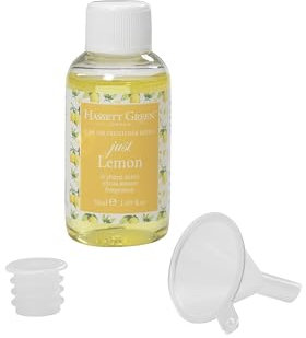 Hassett Green London - Just Lemon - Car Air Freshener Refill 50ml Bottle - Suitable for Refilling Wooden Top, Board & Felt Pad Car Fresheners