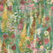 Delphinium Green Pink Wallpaper - Painted Floral Design Flowers Botanical Traditional - Textured Paste The Wall Vinyl