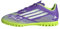 adidas F50 Club Turf Football Boots Kids, Scarpe da Calcio Unisex-Bambini, Purple Rush/Cloud White/Lucid Lemon, 31 EU