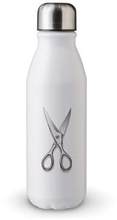 MAXIKIWI - Borraccia a parete singola con tappo a vite, in alluminio leggero non isolato, senza BPA, a prova di perdite, cucito vintage, 500 ml