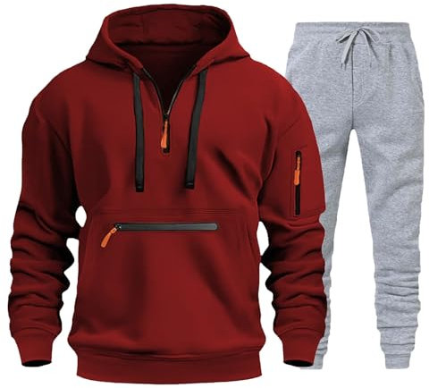 JUZILO Wo befinden Sich Meine en, die ich kürzlich aufgegeben Habe? Hoody Herren anzüge für Herren Gym Jacke Fussball Set smilodox Hoodie en