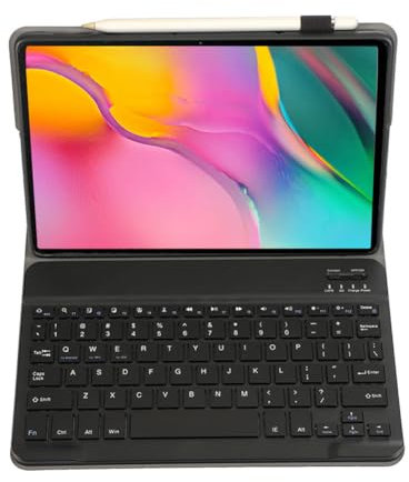 leleyo Funda de Teclado para Samsung Galaxy Tab A de 10.1 Pulgadas (T510/T515), Cubierta Inteligente magnética con Teclado Bluetooth inalámbrico extraíble para Samsung Galaxy Tab A 10.1 2019, Color